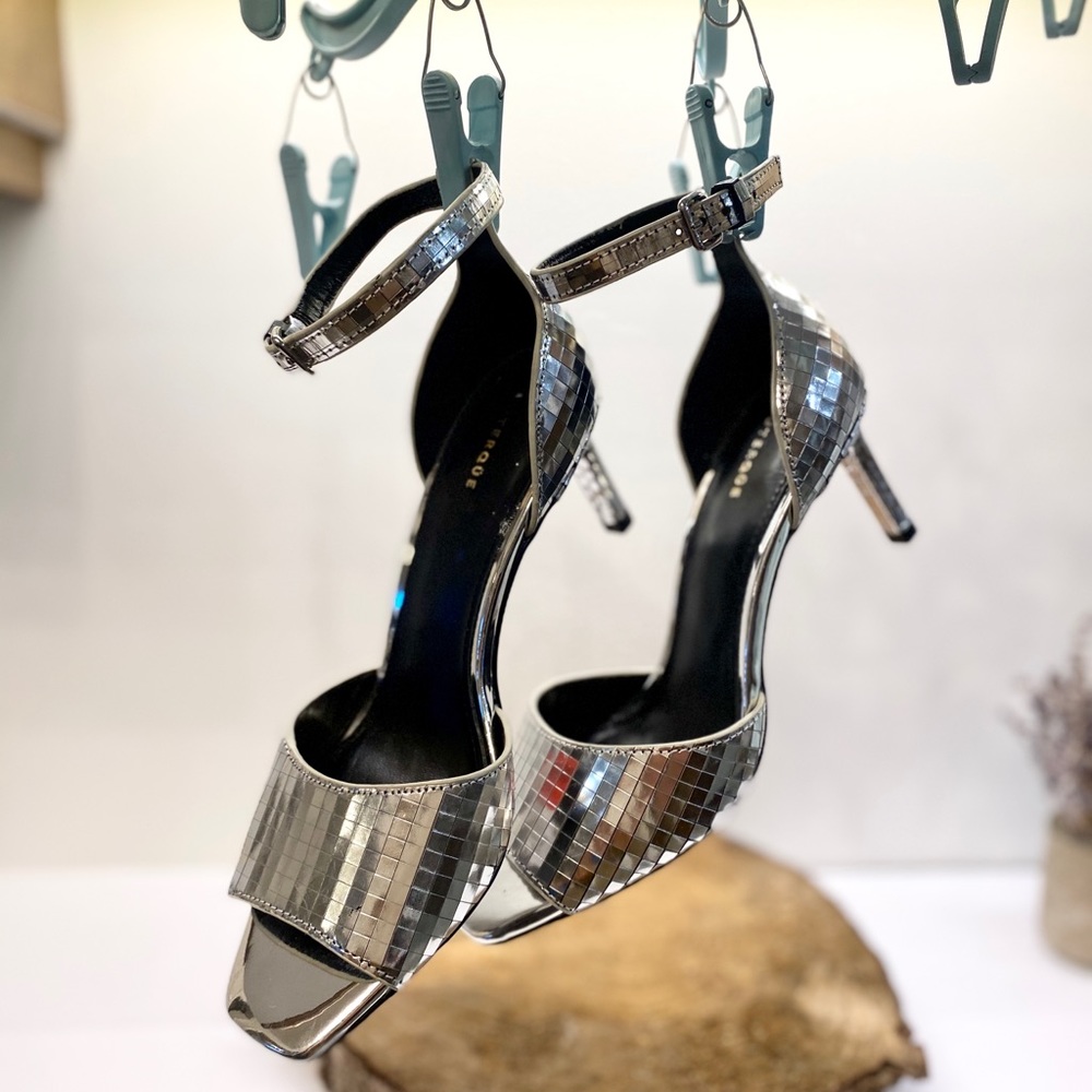 Vday special - Shiny disco ball mirror sandals